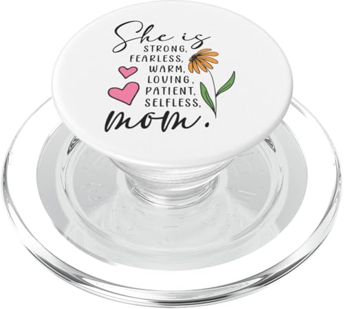Sie ist Mama Muttertag Furchtlose Patientin Liebende selbstlose Mutter PopSockets PopGrip für MagSafe Sie ist Mama Muttertag Furchtlose Patientin Liebende selbstlose Mutter PopSockets PopGrip für MagSafe von Mom Tees NYC