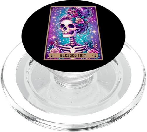Tarotkarte für Mütter, Skelett, Mutter, Ehefrau, Mutter, Mutter, Mutter, Mutter PopSockets PopGrip für MagSafe von Mom Tees NYC