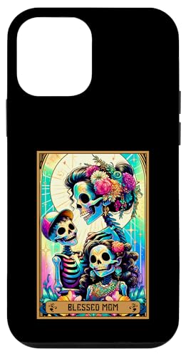 Tarotkarte für Mütter mit Aufschrift "Blessed Mom Mama" Messy Bun Loved Mommy Mum Mother Hülle für iPhone 12 mini von Mom Tees NYC