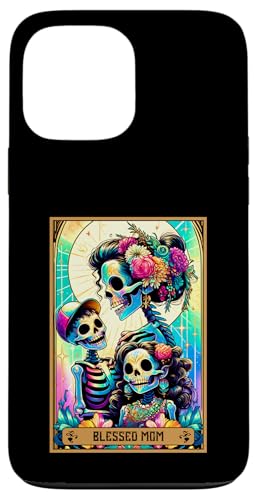 Tarotkarte für Mütter mit Aufschrift "Blessed Mom Mama" Messy Bun Loved Mommy Mum Mother Hülle für iPhone 13 Pro Max von Mom Tees NYC
