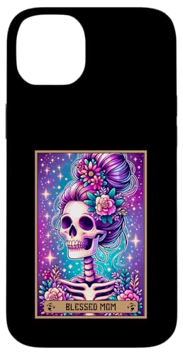 Tarotkarte für Mütter mit Aufschrift "Blessed Mom Mama" Messy Bun Loved Mommy Mum Mother Hülle für iPhone 14 Plus Tarotkarte für Mütter mit Aufschrift "Blessed Mom Mama" Messy Bun Loved Mommy Mum Mother Hülle für iPhone 14 Plus von Mom Tees NYC