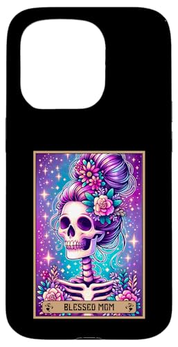 Tarotkarte für Mütter mit Aufschrift "Blessed Mom Mama" Messy Bun Loved Mommy Mum Mother Hülle für iPhone 15 Pro Tarotkarte für Mütter mit Aufschrift "Blessed Mom Mama" Messy Bun Loved Mommy Mum Mother Hülle für iPhone 15 Pro von Mom Tees NYC