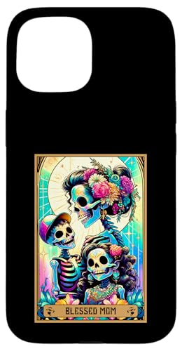 Tarotkarte für Mütter mit Aufschrift "Blessed Mom Mama" Messy Bun Loved Mommy Mum Mother Hülle für iPhone 15 Tarotkarte für Mütter mit Aufschrift "Blessed Mom Mama" Messy Bun Loved Mommy Mum Mother Hülle für iPhone 15 von Mom Tees NYC