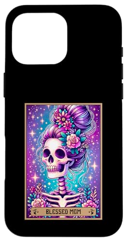 Tarotkarte für Mütter mit Aufschrift "Blessed Mom Mama" Messy Bun Loved Mommy Mum Mother Hülle für iPhone 16 Pro Max Tarotkarte für Mütter mit Aufschrift "Blessed Mom Mama" Messy Bun Loved Mommy Mum Mother Hülle für iPhone 16 Pro Max von Mom Tees NYC