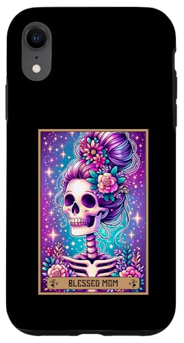 Tarotkarte für Mütter mit Aufschrift "Blessed Mom Mama" Messy Bun Loved Mommy Mum Mother Hülle für iPhone XR Tarotkarte für Mütter mit Aufschrift "Blessed Mom Mama" Messy Bun Loved Mommy Mum Mother Hülle für iPhone XR von Mom Tees NYC