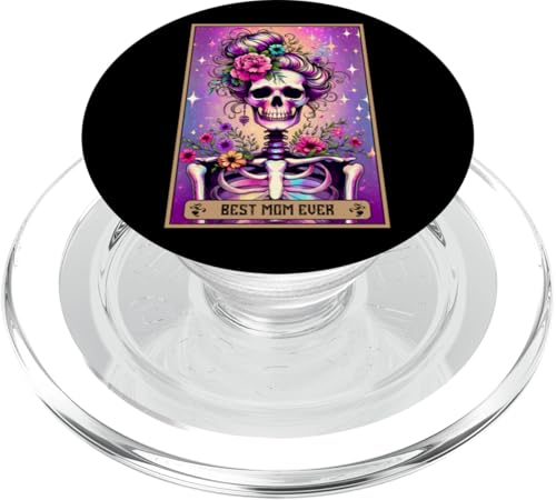 Tarotkarte mit Aufschrift "Best Mom Ever" (in englischer Sprache) PopSockets PopGrip für MagSafe von Mom Tees NYC