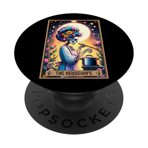 The Housewife Tarotkarte Ehefrau CEO zu Hause Mama Mommy PopSockets Klebender PopGrip von Mom Tees NYC