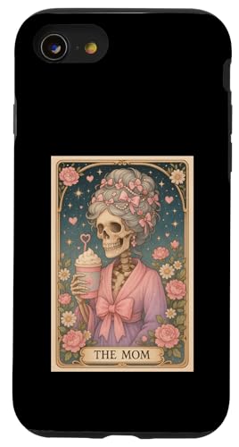 The Mom Lustige Tarotkarte Frauen Messy Mama Kokette Kaffee Hülle für iPhone SE (2020) / 7 / 8 von Mom Tees NYC