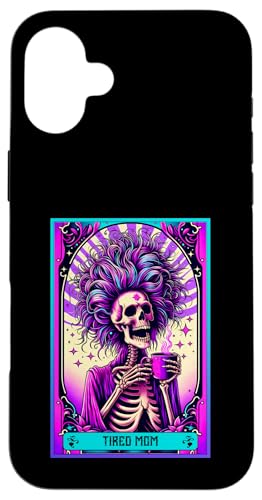 The Tired Mom Tarotkarte Lustige Mama Muttertag Ehefrau Mama Hülle für iPhone 16 Plus von Mom Tees NYC
