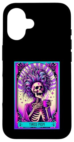The Tired Mom Tarotkarte Lustige Mama Muttertag Ehefrau Mama Hülle für iPhone 16 von Mom Tees NYC