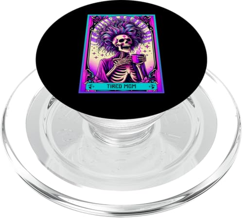 The Tired Mom Tarotkarte Lustige Mama Muttertag Ehefrau Mama PopSockets PopGrip für MagSafe von Mom Tees NYC