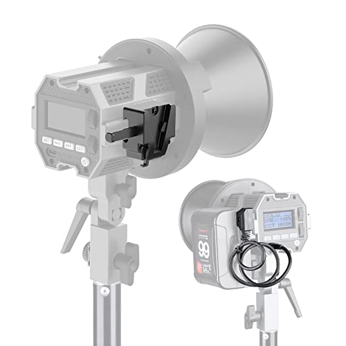 COLBOR VM2 V-Mount Adapter und D-Tap zu Typ-C Kabel, V-Mount-Akkuplatte mit Kabel, nur mit COLBOR CL60/CL100X-Serie Videoleuchten kompatibel von Moman