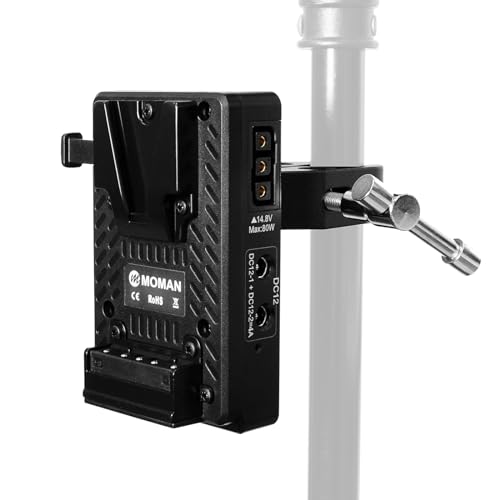 Moman MVBP-C Mini V-Mount Batterieplatte mit mit Super klemme Dual USB-C Ausgang & 8V/12V DC Ausgang & 14.8V D-Tap Ausgang, Akkuplatte mit 4×DC Kabeln für BMPCC 4K/6K DSLR Kamera Camcorder Moman MVBP-C Mini V-Mount Batterieplatte mit mit Super klemme Dual USB-C Ausgang & 8V/12V DC Ausgang & 14.8V D-Tap Ausgang, Akkuplatte mit 4×DC Kabeln für BMPCC 4K/6K DSLR Kamera Camcorder von Moman