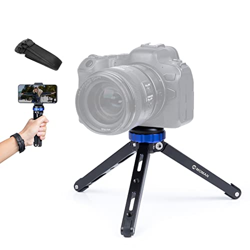 Moman Mini Tripod TR01 Small Stativ Tischstativ klein Kamerastativ CNC Aluminium 1/4 3/8 Schraubbefestigung max.80kg Belastung, schwarz blau Moman Mini Tripod TR01 Small Stativ Tischstativ klein Kamerastativ CNC Aluminium 1/4 3/8 Schraubbefestigung max.80kg Belastung, schwarz blau von Moman
