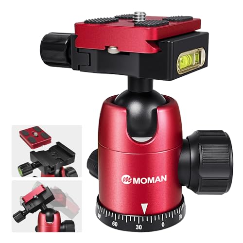 Moman Stativ Kugelkopf Stativkopf 360 Grad drehbar Panorama bis zu 10kg Tragekraft mit 1/4 Zoll Schnellwechselplatte für DSLR Kamera Camcorder Stativ Einbeinstativ Moman Stativ Kugelkopf Stativkopf 360 Grad drehbar Panorama bis zu 10kg Tragekraft mit 1/4 Zoll Schnellwechselplatte für DSLR Kamera Camcorder Stativ Einbeinstativ von Moman