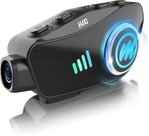 Motorrad Helm Headset mit Kamera, Moman H4C mit 【1080P Kamera】120° Weitwinkel 360° Aufnahme mit 32G TF Karte Motorcycle Helmet Kopfhörer HiFi Stereo für eine Person AI Voice Assitant IPX6 Wasserdicht Motorrad Helm Headset mit Kamera, Moman H4C mit 【1080P Kamera】120° Weitwinkel 360° Aufnahme mit 32G TF Karte Motorcycle Helmet Kopfhörer HiFi Stereo für eine Person AI Voice Assitant IPX6 Wasserdicht von Moman