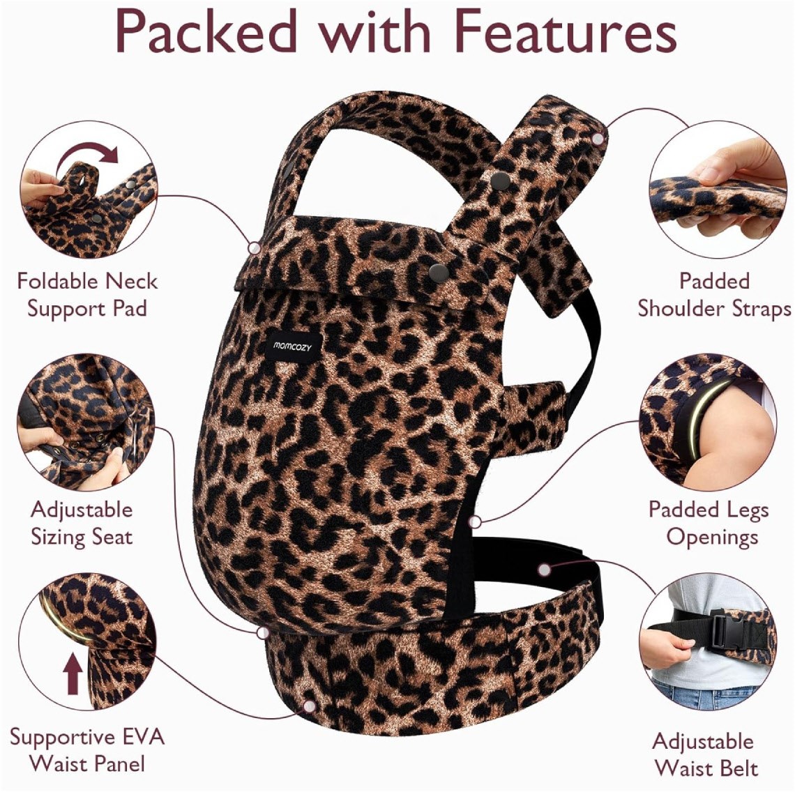 Babytrage leopard Babytrage leopard von Momcozy