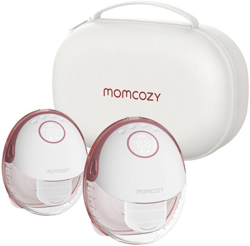 M6 Mobile Milch Pumpe Doppelt Maroon von Momcozy
