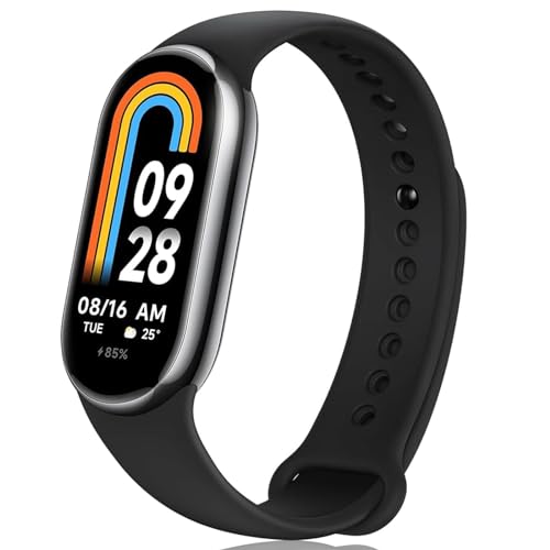 𝟐𝟎𝟐𝟒 Mi Smart Band 8 Fitness Aktivitäts-Tracker, 1,62"AMOLED Display,150+Sportmodi, SpO2 Tracking, Schlafüberwachung, Herzfrequenzmessung, Benachrichtigungen, Schrittzähler, 5ATM*, Fit App von Momowin