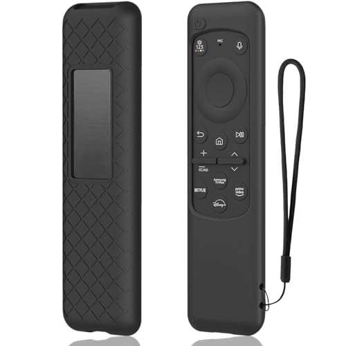 Momowin Schutz Hülle aus Silikon für Samsung Fernbedienung hülle,BN59-TM2360E Fernbedienung Schutzhülle，passend für Samsung Smart Voice Fernbedienung BN59-01432J BN59-01432A Serie (schwarz) von Momowin