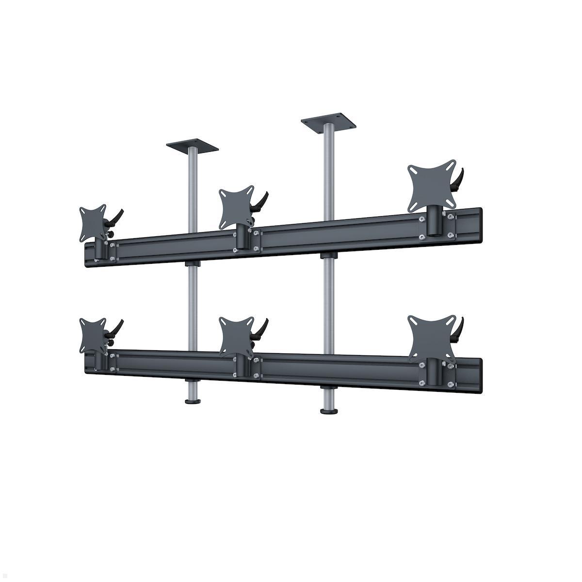 MonLines MDH219B Flat 3+3 Monitor Deckenhalter bis 32 Zoll, schwarz MonLines MDH219B Flat 3+3 Monitor Deckenhalter bis 32 Zoll, schwarz von MonLines