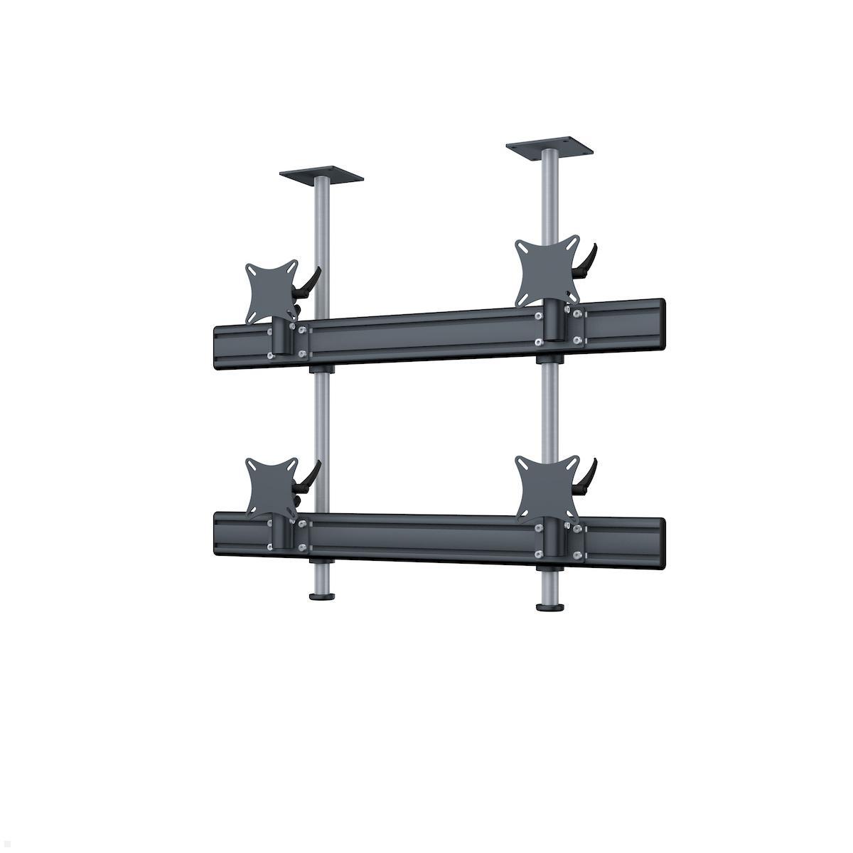 MonLines MDH221B Flat 2+2 Monitor Deckenhalterung bis 32 Zoll, schwarz MonLines MDH221B Flat 2+2 Monitor Deckenhalterung bis 32 Zoll, schwarz von MonLines