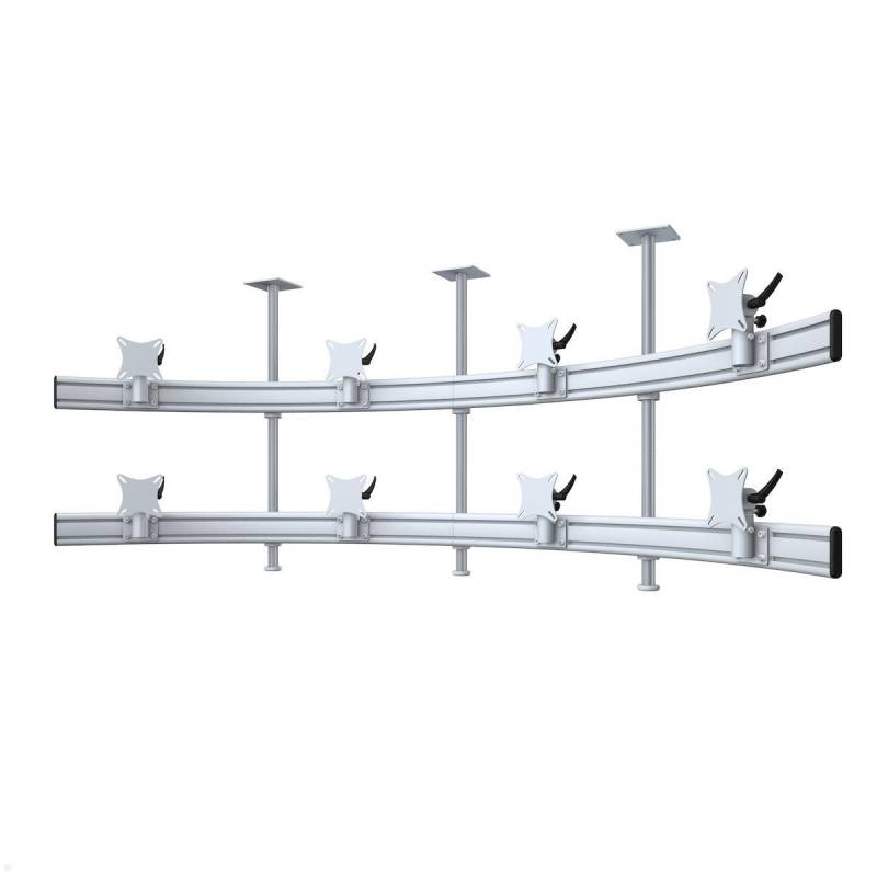 MonLines MDH226G Para 4+4 Monitor Deckenhalterung bis 32 Zoll, grau von MonLines