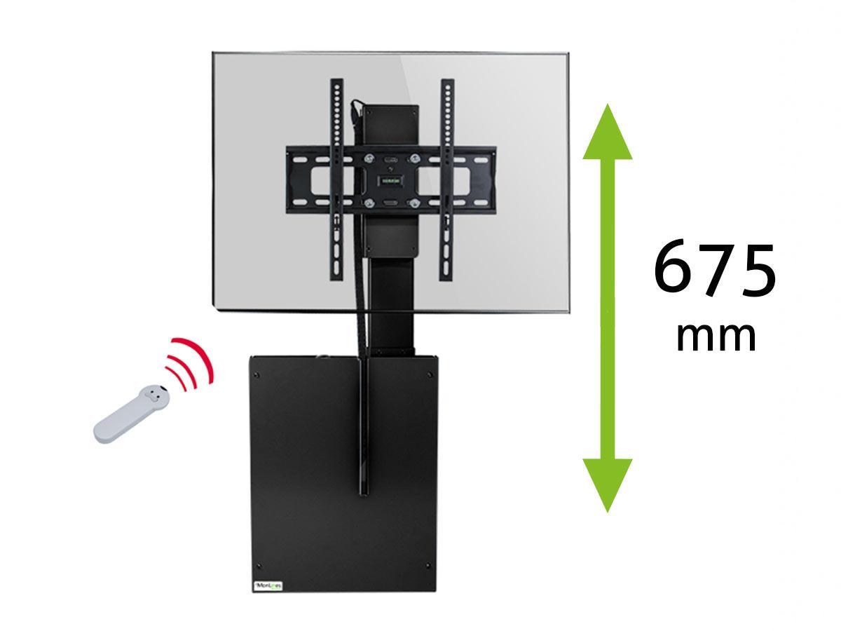 MonLines MLE675B TV Lift  Wandhalterung elektrisch mit Einhausung, 675mm, schwar... von MonLines