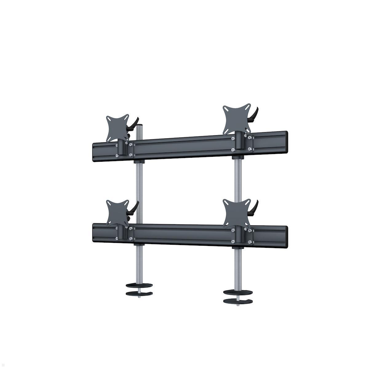 MonLines MTH203B Flat 2+2 Monitor Tischhalterung Einbau bis 32 Zoll, schwarz MonLines MTH203B Flat 2+2 Monitor Tischhalterung Einbau bis 32 Zoll, schwarz von MonLines