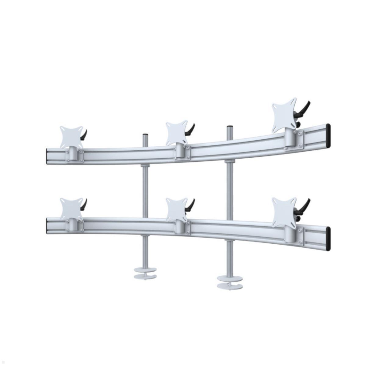 MonLines MTH226G Para 3+3 Monitor Tischhalter Einbau bis 32 Zoll, grau MonLines MTH226G Para 3+3 Monitor Tischhalter Einbau bis 32 Zoll, grau von MonLines