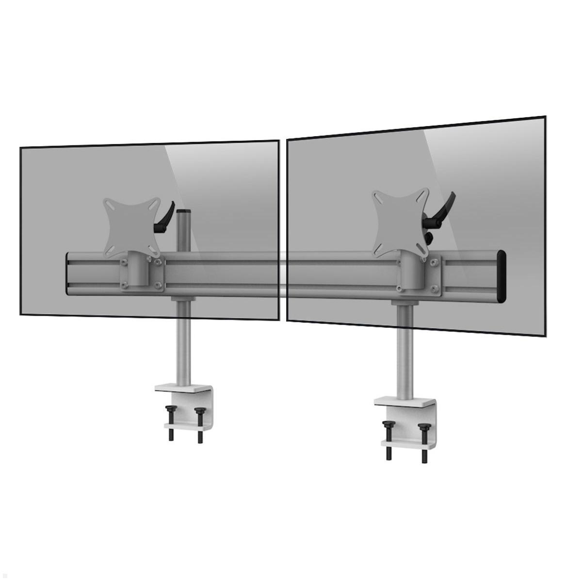 MonLines MTH244G Para 2-fach Monitorhalterung Tischklemme bis 32 Zoll, grau von MonLines