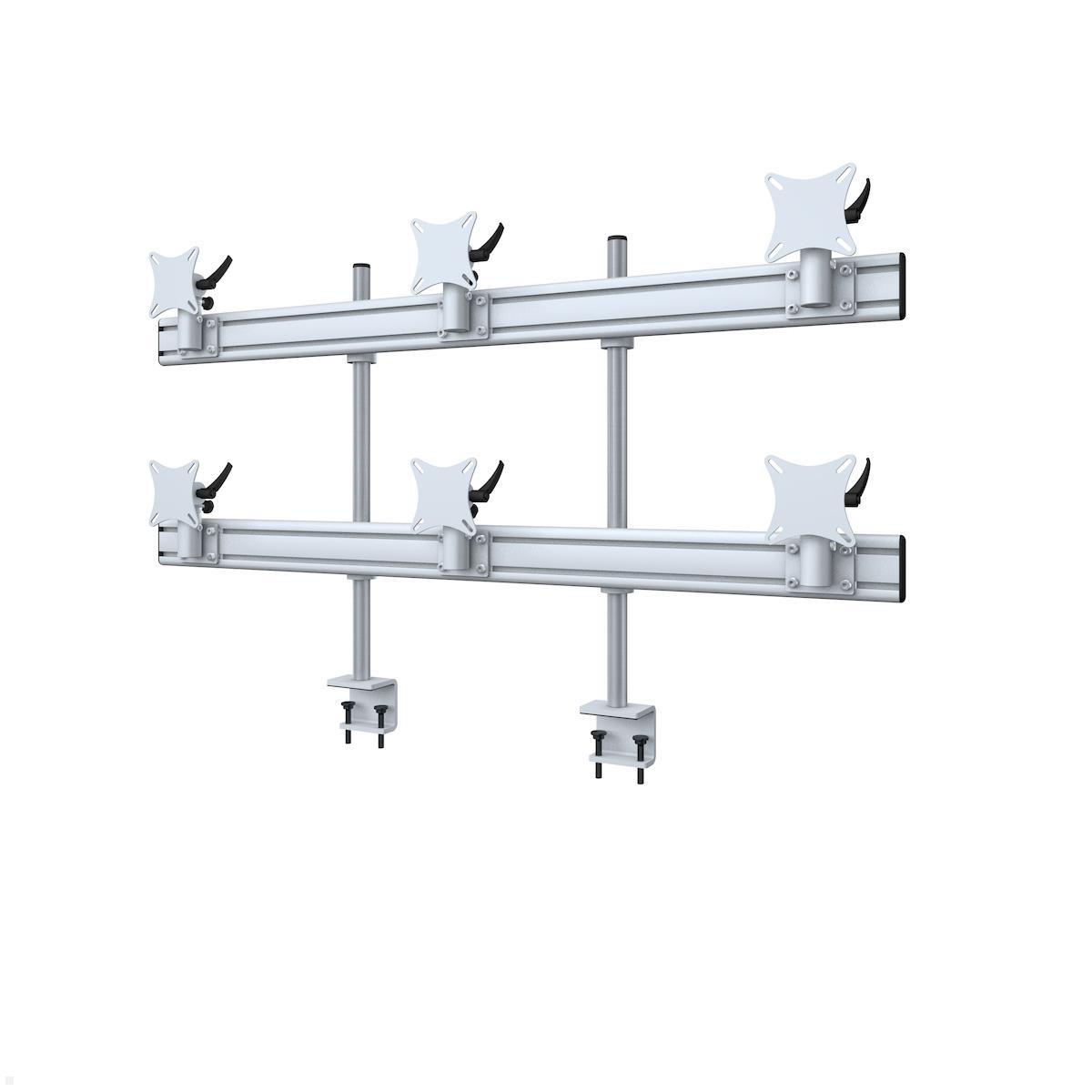 MonLines MTH282G Flat 3+3 Monitorhalterung mit Tischklemme bis 32 Zoll, grau MonLines MTH282G Flat 3+3 Monitorhalterung mit Tischklemme bis 32 Zoll, grau von MonLines