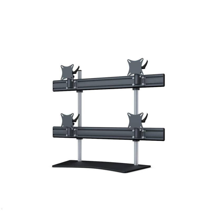 MonLines MTH283B Flat 2+2 Monitorhalterung mit Tischstandfu? bis 32 Zoll, schwar... von MonLines