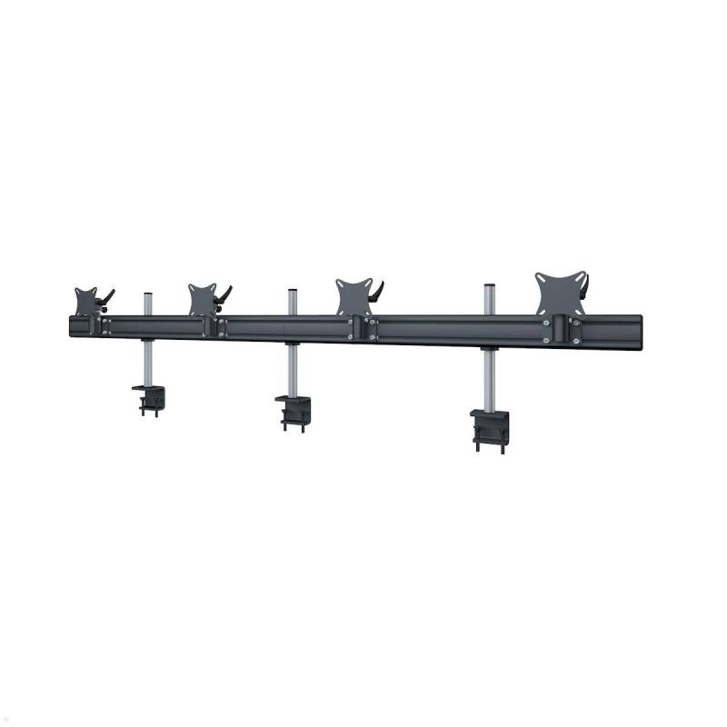 MonLines MTH284B Flat 4-fach Monitorhalterung mit Tischklemme bis 32 Zoll, schwa... von MonLines
