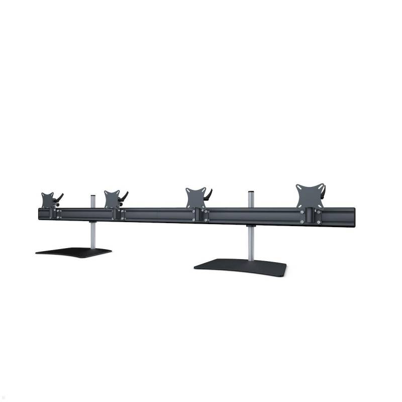MonLines MTH287B Flat 4-fach Monitorhalterung mit Tischstandfu? bis 32 Zoll, sch... von MonLines