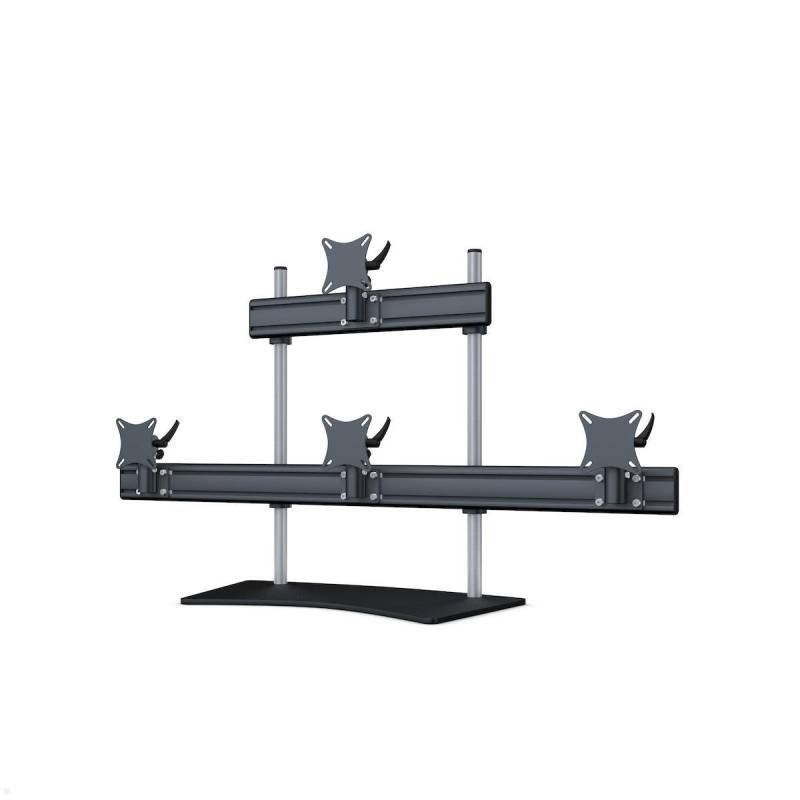 MonLines MTH289B Flat 3+1 Monitorhalterung mit Tischstandfu? bis 24 Zoll, schwar... von MonLines
