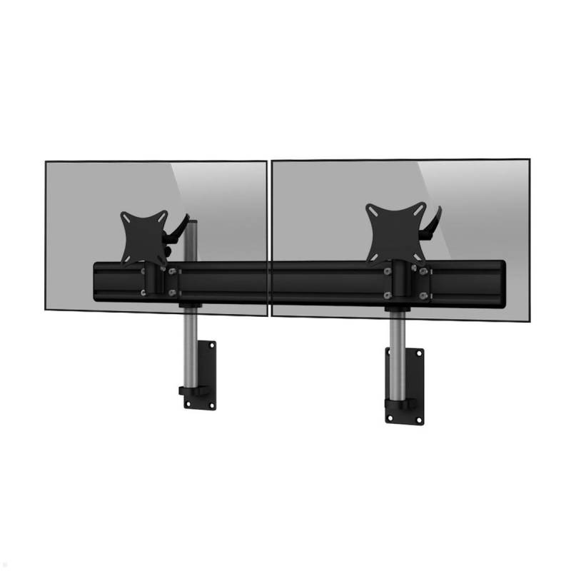 MonLines MWH200B Flat 2-fach Monitor Wandhalterung bis 32 Zoll, schwarz von MonLines