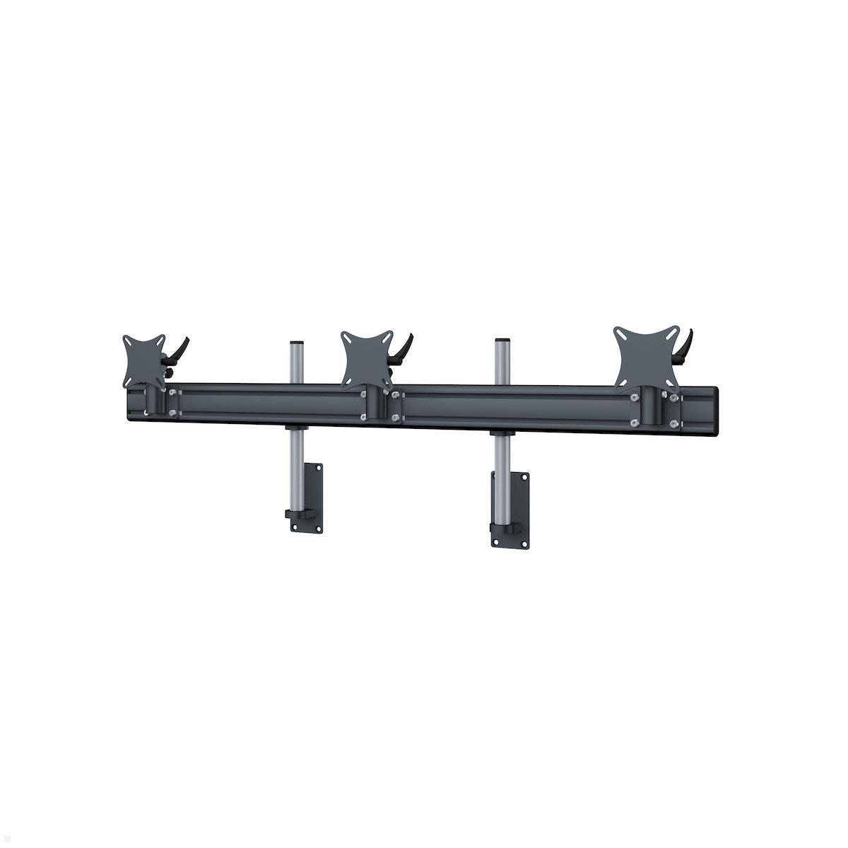 MonLines MWH202B Flat 3-fach Monitor Wandhalterung 25-32 Zoll, schwarz MonLines MWH202B Flat 3-fach Monitor Wandhalterung 25-32 Zoll, schwarz von MonLines