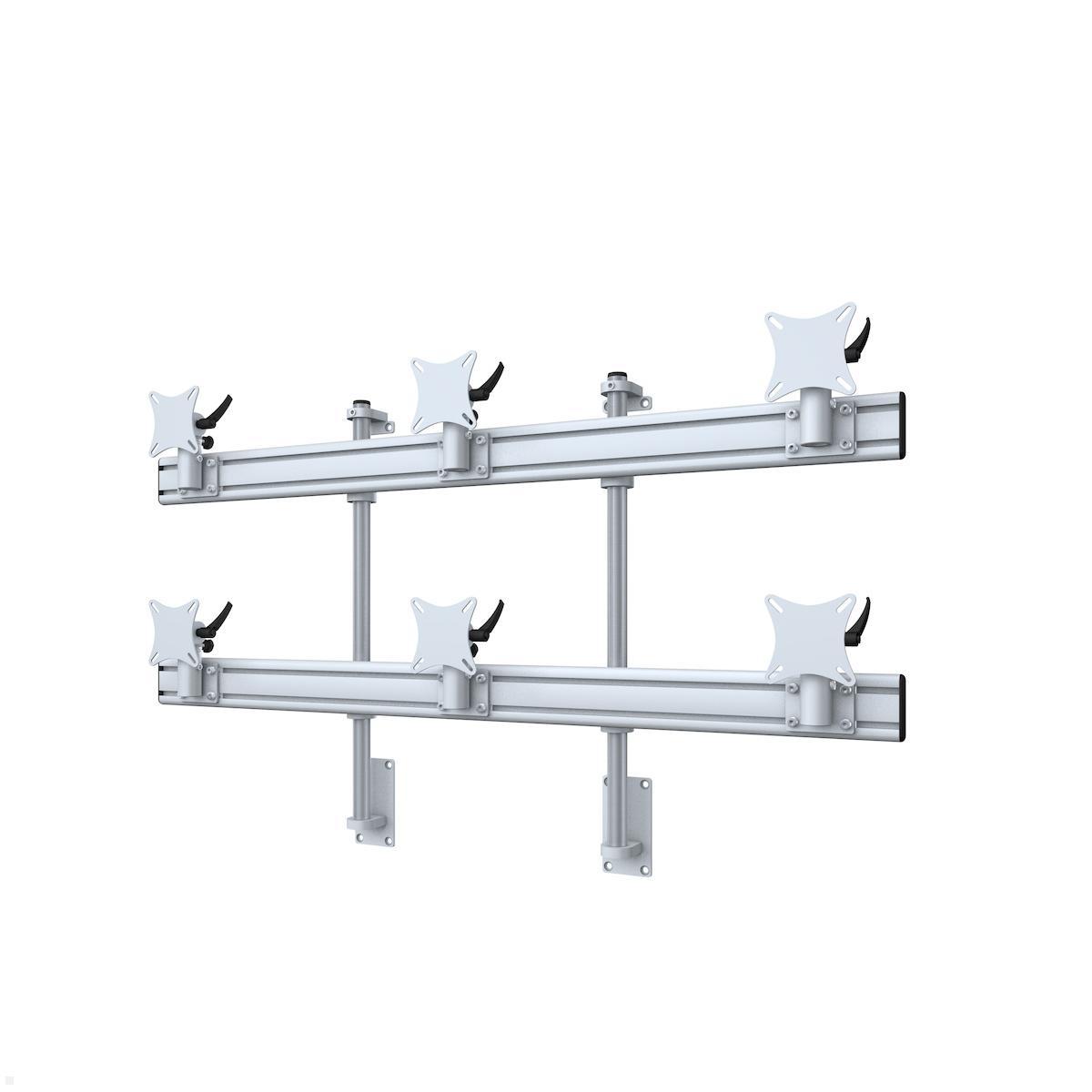 MonLines MWH217G Flat 3+3 Monitor Wandhalterung bis 32 Zoll, grau MonLines MWH217G Flat 3+3 Monitor Wandhalterung bis 32 Zoll, grau von MonLines