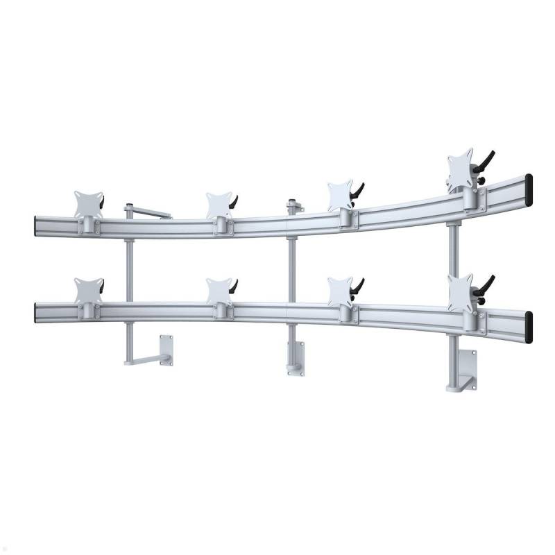 MonLines MWH228G Para 4+4 Monitor Wandhalter bis 32 Zoll, grau von MonLines