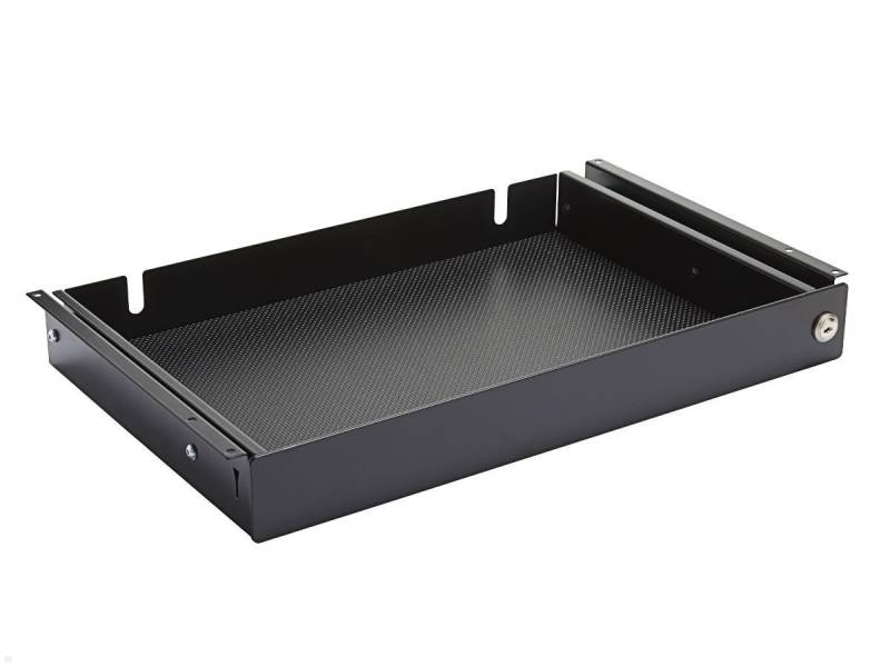 MonLines NTH002B Notebook Schublade unter dem Tisch mit Schloss, schwarz von MonLines