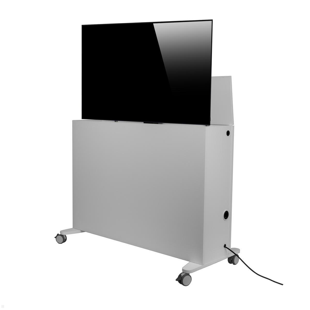 MonLines SIDEB55G mobiles TV Sideboard mit Lift bis 55 Zoll, grau von MonLines