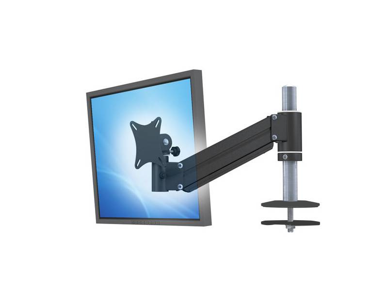 MonLines TFT-Lift Monitor Tischhalterung Einbau ohne Kabelauslass schwarz von MonLines