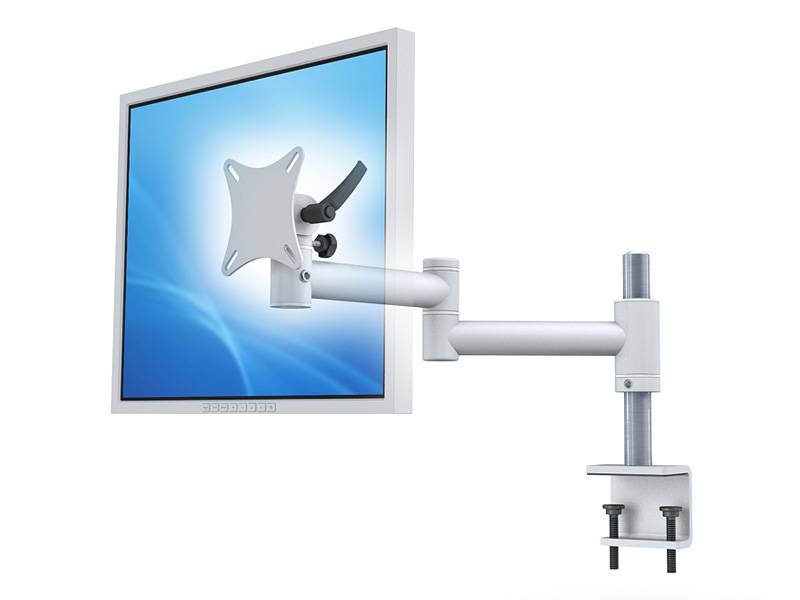 MonLines TFT-Vario Monitor Tischhalterung mit Klemme grau von MonLines