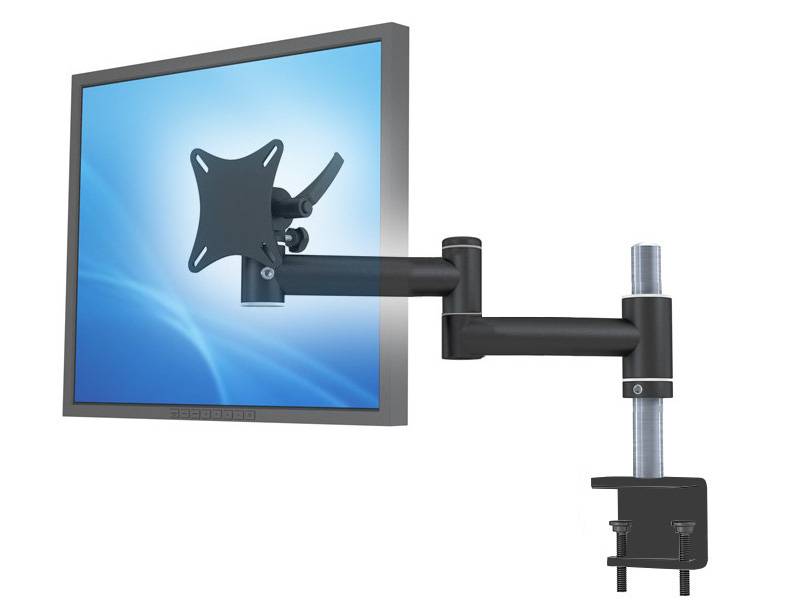MonLines TFT-Vario Monitor Tischhalterung mit Klemme schwarz von MonLines