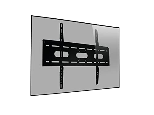 MonLines - TV-Wandhalterung für 42-100 Zoll Fernseher, Monitor, TV & Digitale Whiteboards schwarz - Universal Fernsehhalterung (abschließbar) - Wand-Halterung & Wandhalter flach für Touch Displays von MonLines