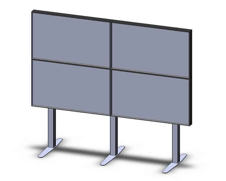MonLines Videowall Standfu? 2H x 2V MonLines Videowall Standfu? 2H x 2V von MonLines