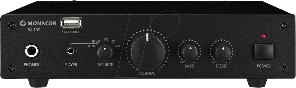 MON SA-100 - Monacor Universal-Stereo-Verstärker, 50 W von Monacor