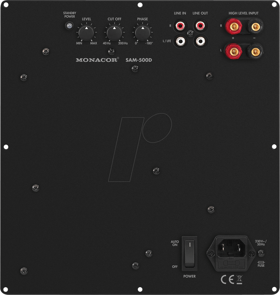MON SAM-500D - Class-D-Subwoofer-Aktiv-Modul, 500 W an 4 Ohm von Monacor