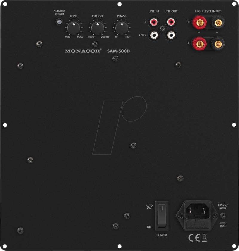 MON SAM-500D - Class-D-Subwoofer-Aktiv-Modul, 500 W an 4 Ohm von Monacor